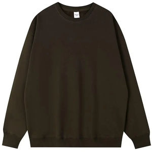 Sweat-shirts pour hommes en gros, poids lourd, 450 grammes, impression en relief, basiques, coton mélangé, pour l'hiver, techniques de broderie - Product Image 3