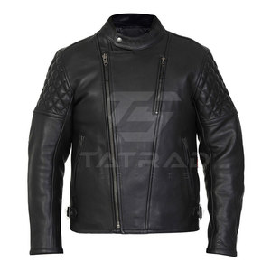 Chaqueta de moto de cuero genuino superventas, precio al por mayor, diseño personalizado, chaqueta de moto De cuero resistente de calidad superior - Product Image 1