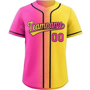 Maillot de baseball vintage à sublimation personnalisée pour hommes chemises de baseball boutonnées en polyester respirantes pour jeunes à séchage rapide de qualité supérieure - Product Image 4
