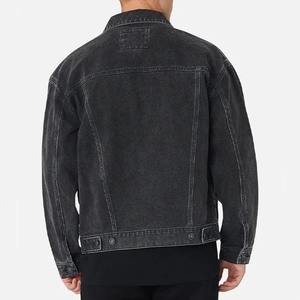 Chaquetas Vaqueras Vintage con Lavado Ácido y Efecto Desgastado para Hombre, Estilo Streetwear con Parches, Chaqueta Vaquera de Moda con Efecto Descolorido por el Sol para Hombre - Product Image 5
