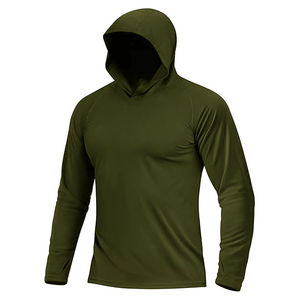 MOVATEXTILE Top Trending Sudaderas con capucha de manga larga para hombre Protección solar Sudadera con capucha atlética de secado rápido Ligero en precio al por mayor - Product Image 6