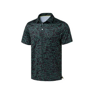 Golf camiseta Polo camiseta uniforme liso 100% poliéster sublimación hombres polos negocios - Product Image 3