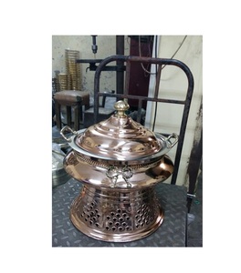 Plat à Chafing en métal en cuivre de qualité supérieure, dessus de Table décoratif fait à la main meilleure vente, plat à Chafing en métal en cuivre de couleur personnalisée - Product Image 2