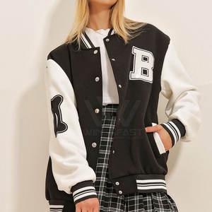Offre Spéciale coupe-vent pour femmes Letterman Jacket Casual Wear Made In Pakistan Durable Women Letterman Jacket - Product Image 3