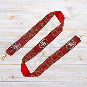 Go Vandy Sangles de sac en perles de rocaille en or blanc personnalisées 'Hook Em Horns' Accessoire à la mode Sangle de sac à main perlée - Product Image 5