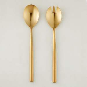 Juego de cubiertos clásicos vintage con aspecto curvo, elegante, duradero, Apto para lavavajillas con pulido de espejo, mango más moderno - Product Image 4