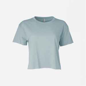 Bellaผ้าใบTเสื้อน้ําหนักเบาแปรงผู้หญิงฤดูร้อนCrop Topsสบายๆผู้หญิงTเสื้อหลวมออกกําลังกายTเสื้อแสง - Product Image 1