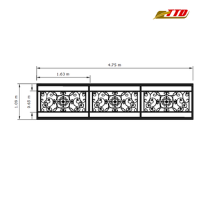 Panneaux de balcon de balustrade en fer forgé Rampe de balcon de fournisseur du Vietnam avec force et beauté 100 pour cent fabriqué au Vietnam - Product Image 6