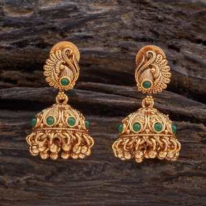 Pendientes Colgantes Antiguos de Moda, Religiosos, para Bodas y Fiestas, de Cobre y Latón con Forma de Campana, de Aleación de Zinc con Perlas y Diamantes - Product Image 1