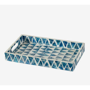 Plateau de mariage en nacre en porcelaine serveur et plateau de présentation de nourriture ustensiles de cuisine serpents de table plateau de service plateaux - Product Image 2