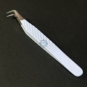 Pinzas de pestañas de acero inoxidable de precisión de alta calidad, herramienta aplicadora de pestañas para cuidado personal - Product Image 1