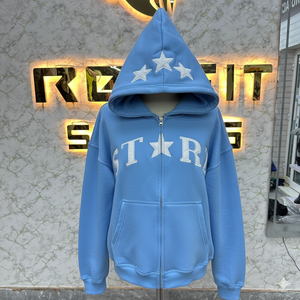 Sweat à capuche zippé formel unisexe en molleton d'hiver 100% coton, imprimé numériquement avec logo personnalisé, marque privée - Product Image 6