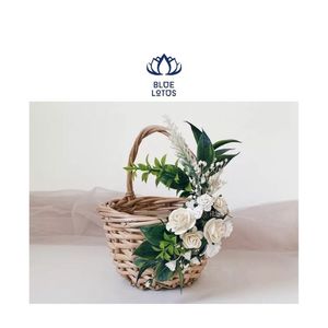 ตะกร้าไม้ไผ่ไข่อีสเตอร์ตะกร้าที่มีการจัดการ - Product Image 1
