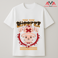 T-shirt graphique personnalisé sur le thème des pirates d'anime |   T-shirt unisexe en coton doux |   Fabricant OEM/ODM