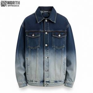 Custom <b>Men</b> Vintage <b>Black</b> Stonewashed Coat Street Wear <b>Denim</b> <b>Jacket</b> Unisex Hot Sale <b>Denim</b> <b>Jacket</b> - Product Image 1