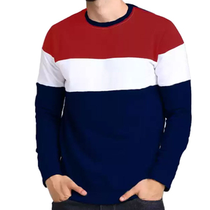 Sweat-shirt col rond jaune personnalisable pour homme, manches classiques, 100 % coton respirant, 300 g, anti-rétrécissement, hiver, couleur unie - Product Image 1