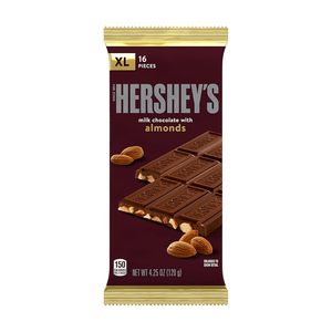 HERSHEY'S Milk Chocolate with Almonds XL, Candy Bars, 4.25 oz (12 Count, 16 Pieces) - Product Image 5