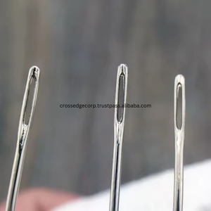 Logotipo personalizado coser en agujas pantalón de pista 3 uds C tipo agujas para tejer cabello peluca curva hacer aguja de coser a mano herramienta de extensión de cabello - Product Image 2