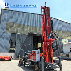 Machine de forage de puits d'eau de moteur diesel de roue de 400m plate-forme de forage de mine prix usine - Product Image 2