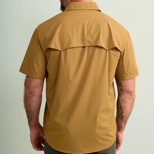 Camisa Vaquera de Verano de Lona Sólida, Estilo Occidental Mexicano Personalizado, Moderna, Unisex, con Botones a Presión, para Playa, Trabajo, Premium - Product Image 4