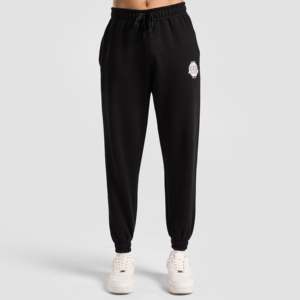 Pantalons de jogging Hyper Joggers personnalisables noirs à pattes d'éléphant avec fermetures éclair, en tissu molletonné French Terry, taille XL à 6XL - Product Image 1