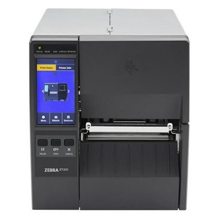 Zebra ZT231 Industrial Sticker Printer High-Resolution 300dpi Direct Thermal Large Color Touchscreen RFID ROHS Certified