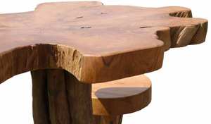 Juego de mesa y silla de jardín para exteriores de madera maciza de teca rústica, muebles de raíz natural hechos a mano para patio, balcón, cafetería y Resort - Product Image 2