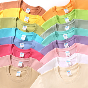 Fabricante de alta calidad cuello redondo manga corta 200g algodón peinado camiseta Unisex logotipo personalizado camiseta lisa en blanco para hombres - Product Image 1