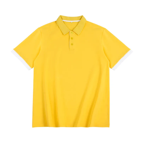 เสื้อโปโลผ้าฝ้าย100% สำหรับผู้ชายโลโก้ผ้าปอปลินระบายอากาศได้ดีใส่ในฤดูร้อนโลโก้กอล์ฟ - Product Image 4