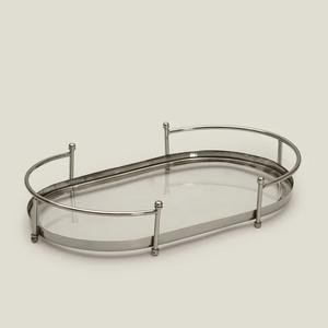 Plateau de présentation de service de nourriture en métal décoratif de table de conception moderne de forme ronde pour l'hôtel et le restaurant à la maison - Product Image 3