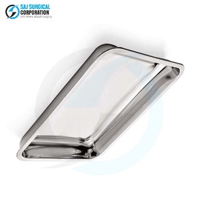 Bandeja universal manual de acero inoxidable, instrumento hueco, diseño reutilizable duradero multiusos para procedimientos de cirugía general - Product Image 4