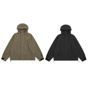 Veste à capuche personnalisable de la meilleure qualité, vestes coupe-vent imperméables d'extérieur avec LOGO personnalisé pour hommes - Product Image 6