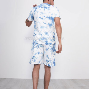 Ropa deportiva de verano para hombre, conjuntos de gemelos, camisetas transpirables de felpa francesa y pantalones cortos de chándal de algodón informal - Product Image 3