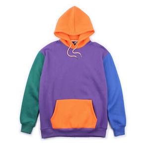 Sweat à capuche personnalisé pour hommes, poids lourd 100% coton, pullover délavé à l'acide, polaire Streetwear pour l'hiver, brodé de couleurs mélangées - Product Image 1