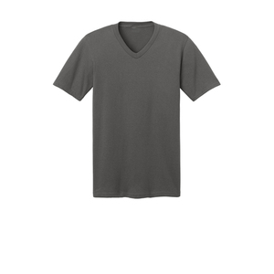 Camiseta de Cuello en V Lisa para Hombre, Camiseta Informal de Manga Corta de Algodón Cómodo para Uso Diario - Product Image 3