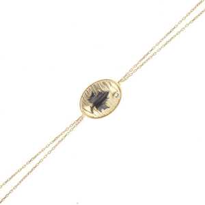 925 Sterling Silver Leaf Pattern Chain <b>Bracelet</b> Yellow Crystal Crystal <b>Bangles</b> & <b>Bracelets</b> - Product Image 6