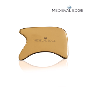 100% Pure Kansa Gua Sha R-Shape Facial Tool for Relaxing Tension <b>Lifting</b> Skin and Enhancing Blood Flow Original Indian Factory - Product Image 2