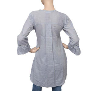 Chemise décontractée en coton mélangé imprimé pour femme Chase Value - Bleu clair - Product Image 2