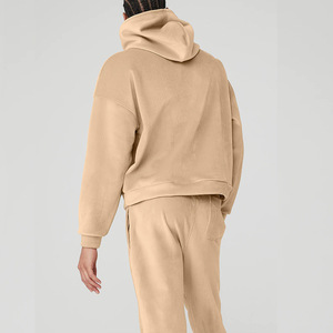 Ropa de entrenamiento personalizada de algodón pesado 500GSM pantalones de chándal holgados y conjunto de Sudadera con capucha conjunto de chándal Joggers para hombres - Product Image 6