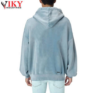 Sudaderas con capucha estilo pullover extragrandes de felpa francesa con lavado ácido para hombre, buena calidad a un precio razonable, sudaderas con capucha para hombre de VIKY INDUSTRIES - Product Image 3