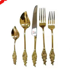 amazing look silver finished metal <b>stainless</b> <b>steel</b> <b>cutlery</b> set for hotel restaurant and bar - Product Image 4