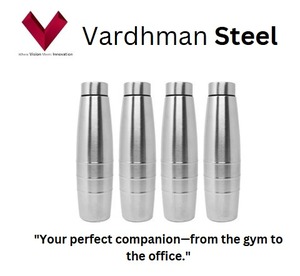 303 Grade 1000ml en acier inoxydable ventre forme bouteille confort incurvé performance 1L verres - Product Image 2