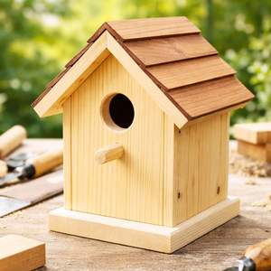 Nichoir en bois artisanal |   Finition de bonne qualité |   Vente en gros, meilleur prix - Product Image 1