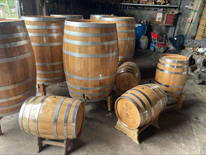 Baril de vieillissement de bière en bois de chêne artisanal et écologique Blue Lotus Farm avec conception hermétique - Product Image 6