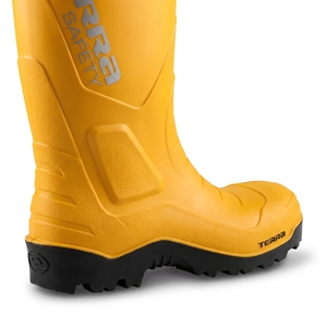 AP Boots Yellow Steel Toe PVC <b>Safety</b> <b>Wellington</b> Boots Rubber Sole Protective Industrial Use All Seasons (Unisex) - Product Image 3