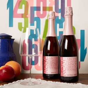 Vin mousseux rosé Pinot Noir Extra Sec, vin italien, bouteille de 750 ml, sélection GVERDI, fabriqué en Italie, vin rose vif - Product Image 2