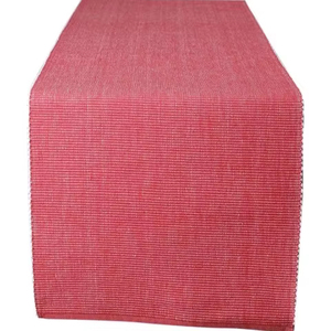 100% coton côtelé Table napperon et coureur de luxe moderne solide carré motif lin napperons pour la maison hôtels mariages - Product Image 1