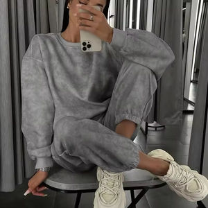 Vêtements de sport surdimensionnés de haute qualité, lavés à l'acide, vintage, avec logo personnalisé, vente en gros OEM ODM - Product Image 4