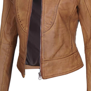 Chaqueta de piel de oveja auténtica para mujer, chaqueta de alta calidad con el mejor diseño, transpirable, manga completa, ropa de invierno informal - Product Image 6