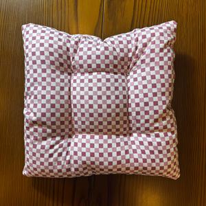 เบาะนั่งแต่งเป็นพู่หลากสีลายสี่เหลี่ยมผ้าทอสไตล์บล็อกสี - Product Image 2